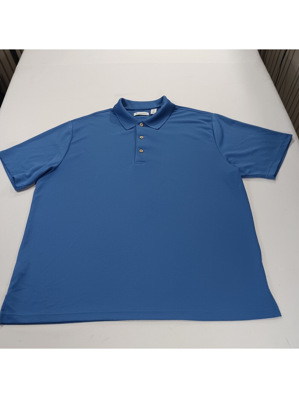 Cubavera RN#37763 Men’s Blue Short Sleeve Polo Shirt Size 2X Chest 52